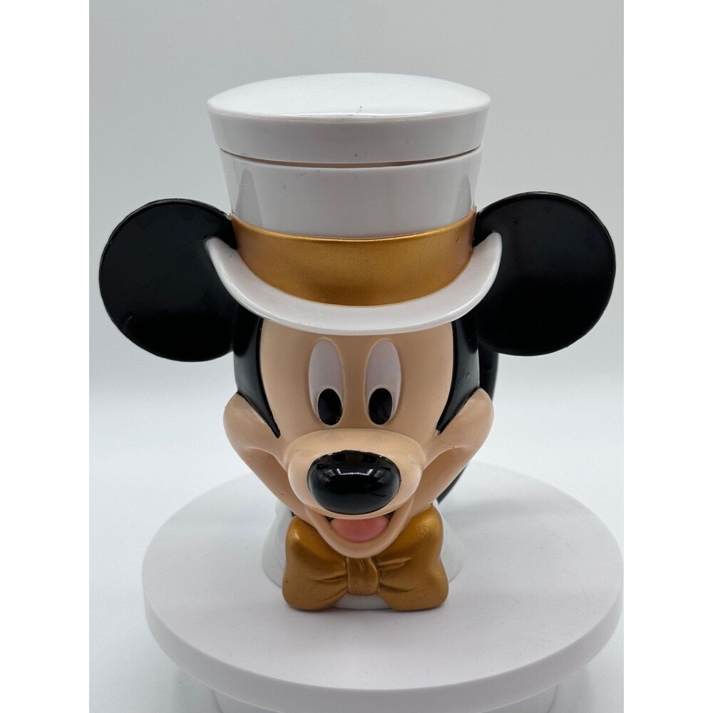 Mickey Mouse Disney On Ice 8oz Plastic Cup w/ Flip Lid & Top Hat Design